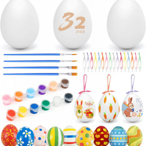 Set 32 accesorii pentru ornamente de paste MOMSIV, plastic/vopsea, multicolor - Img 7