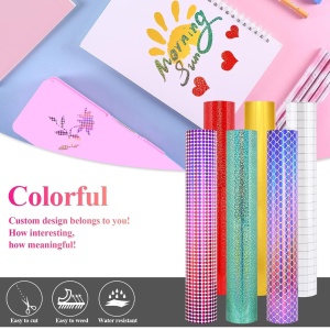 Set 6 coli de hartie pentru transfer termic Ehdis, vinil, multicolor, 30 x 30 cm