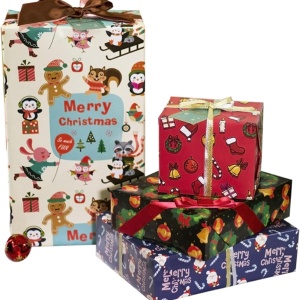 Set 6 role hartie de impachetat pentru Craciun Sunshine Smile, multicolor, 40 x 70 cm