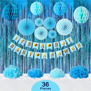 Set aniversar cu 36 de piese Termichy, carton, albastru - Img 5