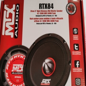 Set boxe auto MTX RTX84, 150W RMS, Bobina 51mm, 600W putere maxima, 4Ω, 97.7dB, Ø20cm, Resigilat, Grad A - Img 5