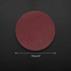 Set de 100 de discuri abrazive Leontool, oxid de aluminiu, rosu, 240, 7,6 cm - Img 3