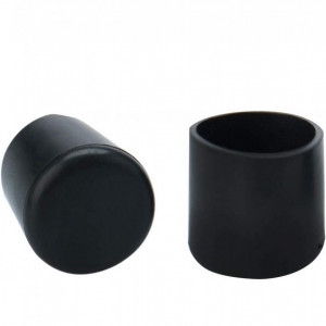 Set de 12 protectii pentru picioare mobilier Uxcellm, cauciuc, negru, 12 mm