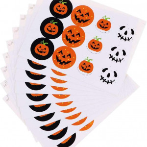 Set de 180 stickere pentru Halloween NT-ling, hartie, multicolor