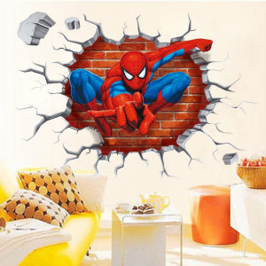 Set de 2 autocolante Spider-Man Kibi, vinil, multicolor, 40 X 47 cm - Img 4