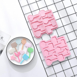 Set de 2 forme pentru prajituri UR URLIFEHALL, silicon, roz, 18,3 x 18,5 x 0,8 cm - Img 6