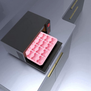 Set de 2 forme pentru prajituri UR URLIFEHALL, silicon, roz, 19,7 x 13,4 x 1,4 cm - Img 3