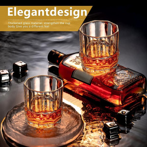 Set de 2 pahare pentru whisky Venga amigos, sticla, transparent, 8 x8,8 cm, 300 ml - Img 3