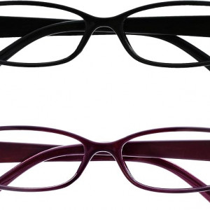 Set de 2 perechi de ochelari pentru citit Opulize, negru/violet, +3.50