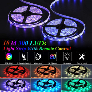 Set de 2 role banda LED cu telecomanda Leyrica, multicolor, 2 x 5 m - Img 5