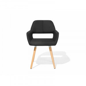 Set de 2 scaune Alida, negru, 81 x 44 cm - Img 2