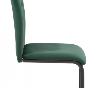 Set de 2 scaune Amabella Freja, catifea /metal, verde, 43x54x97 cm - Img 3