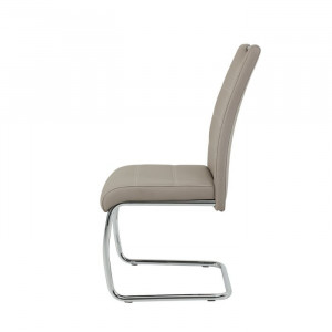 Set de 2 scaune Herbert, argintii/ cappuccino, 98 x 43 x 59 cm - Img 5