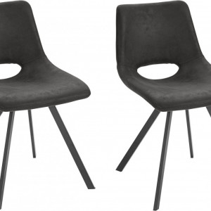 Set de 2 scaune Leon - antracit - Img 1