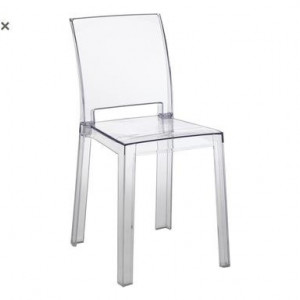 Set de 2 scaune Mia, transparent, 46 x 82 x 44 cm - Img 2