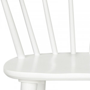 Set de 2 scaune Parishville, lemn masiv, alb, 75,95 x 54 x 52 cm - Img 2