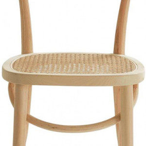 Set de 2 scaune Rippats, lemn/ ratan, 39 x 89 x 53 cm - Img 6