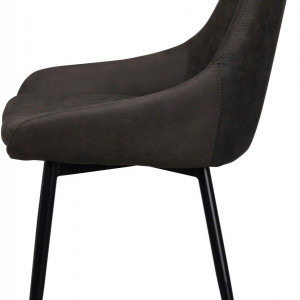 Set de 2 scaune Sierra, negre, 49 x 85 x 55 cm - Img 6