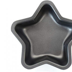 Set de 2 tavi in forma de stea Fackelmann, otel carbon, gri, 4 x 13 x 13 cm
