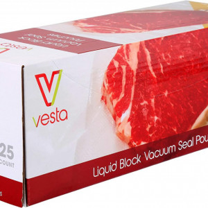 Set de 25 pungi pentru vidat alimente Vesta Precision, plastic, transparent, 27,9 x 40,6 cm - Img 1