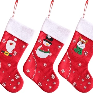 Set de 3 ciorapi pentru Craciun Sxfxiaohe, textil, multicolor, 31 x 20 x 14 cm