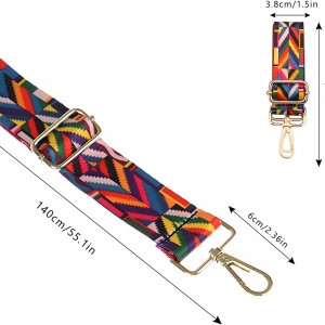 Set de 3 curele pentru geanta CHENYU, poliester/metal, multicolor, 70-140 cm