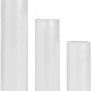 Set de 3 role cu pungi de vidat N/A, plastic, transparent, 28/ 25/ 15 cm - Img 1