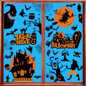 Set de 30 foi cu stickere pentru Halloween Fyvadio, hartie, multicolor, 19 x 30 cm - Img 8
