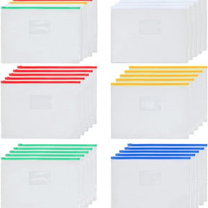 Set de 30 mape A5 pentru documente FOCCTS, PVC, multicolor, 23 x 17 cm