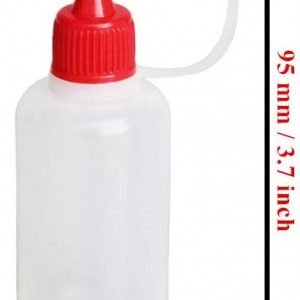 Set de 30 sticle aplicator cu varf de precizie LJY, plastic, multicolor, 30 ml, 95 x 30 mm