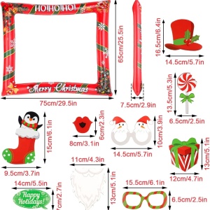 Set de 33 accesorii pentru cabina foto Sospiro, PVC, multicolor