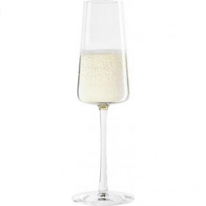 Set de 4 pahare de șampanie din cristal, 240ml - Img 1