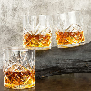 Set de 4 pahare pentru whisky LANFULA, sticla, transparent, 300 ml - Img 4