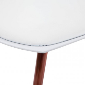 Set de 4 scaune tapitate Rico, alb/ cupru, 78 x 47 x 56 cm - Img 6