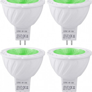 Set de 4 spoturi GU5.3 REYLAX, LED, culoare verde, 52 x 50 mm - Img 1