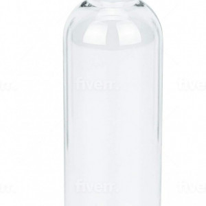 Set de 4 sticlute cu capac Copackr, PET, transparent/alb, 100 ml