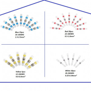 Set de 50 conectori pentru cabluri electrice de etansare SHENTIAN, multicolor, polipropilena - Img 7