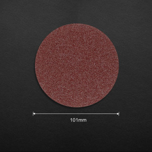 Set de 50 discuri abrazive Leontool, oxid de aluminiu, 50 granulatie, rosu, 10,1 cm - Img 3