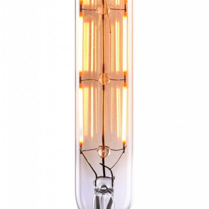 Set de 6 becuri CROWN, LED, sticla/metal, alb cald, 18 x 6 cm, 6W - Img 3