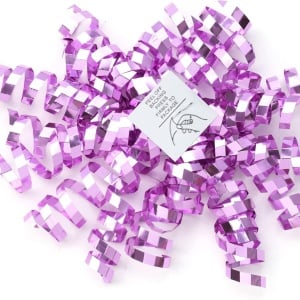 Set de 6 fundite pentru Craciun Ruspepa, plastic, violet