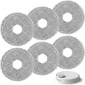 Set de 6 lavete de inlocuire pentru aspiratorul robot S10 Nizirioo, microfibra, gri, 13 cm - Img 1