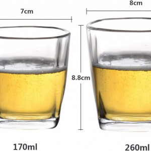 Set de 6 pahare pentru tarie Karedle Oard, sticla, transparent, 7 x 8 cm, 170 ml - Img 2