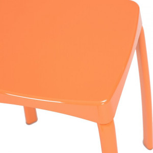 Set de 6 scaune Edmondson, portocalii, 45,5 x 32 x 32 cm - Img 2