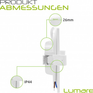 Set de 6 spoturi LED incastrabile Lumare, patrate, 6W (360 lm), 230V, alb, 11,5 cm - Img 6