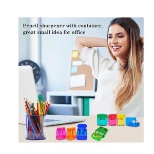 Set de 8 ascutitoare pentru creioane wirlColor, plastic, multicolor, 4 x 2,5 x 5 cm/5 x 2,5 x 5,5 cm