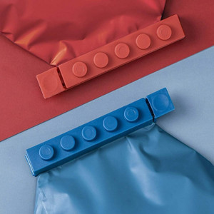Set de 8 cleme pentru etansare Hoshen, plastic, multicolor, 12 x 1.8 cm - Img 2