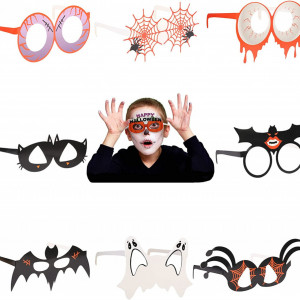 Set de 9 ochelari Halloween, LANMOK, carton