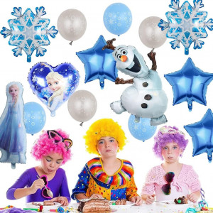 Set de baloane pentru petrecere Hilloly, latex/folie, albastru, 17 piese - Img 5