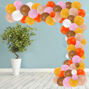 Set de ghirlanda cu 100 de baloane Colmanda, multicolor, latex/plastic, 30 cm / 12,7 cm - Img 3