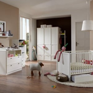 Set de mobilier pentru bebelusi Arnico, 3 piese, alb - Img 5